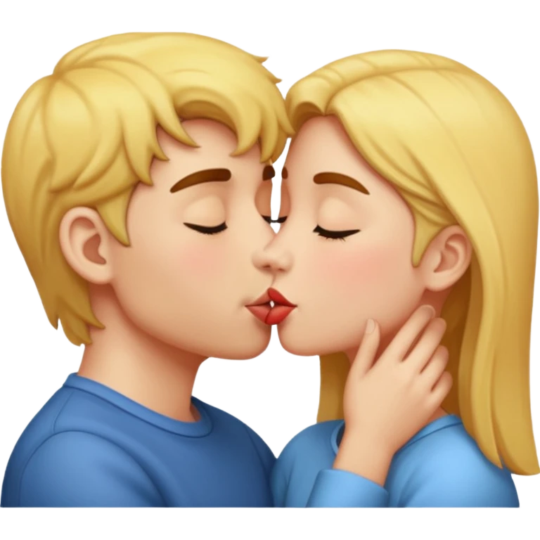 kiss-kiss emoji