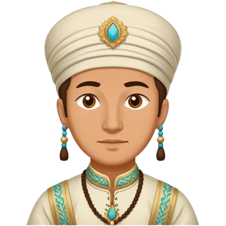 Tatar in traditional outfit emoji