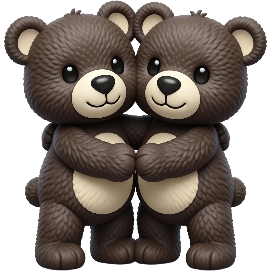 Oreo bears hugging emoji