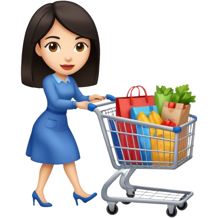 Rosa shopping cart emoji