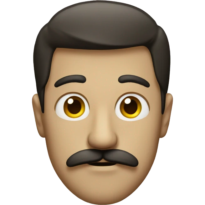 guy with a mustache and a sly face emoji