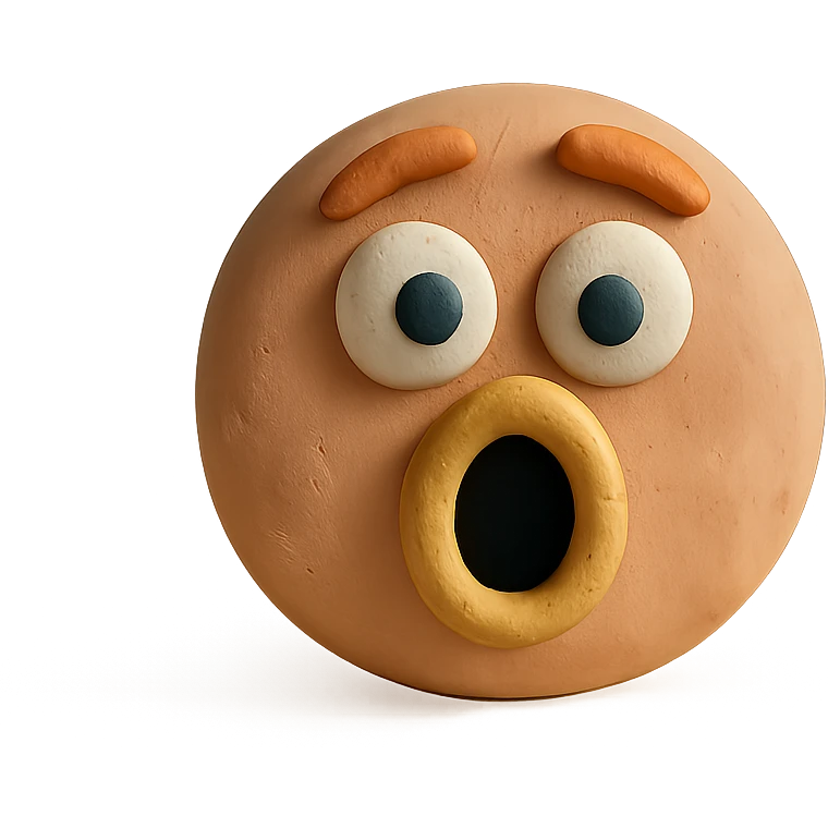 surprised face emoji