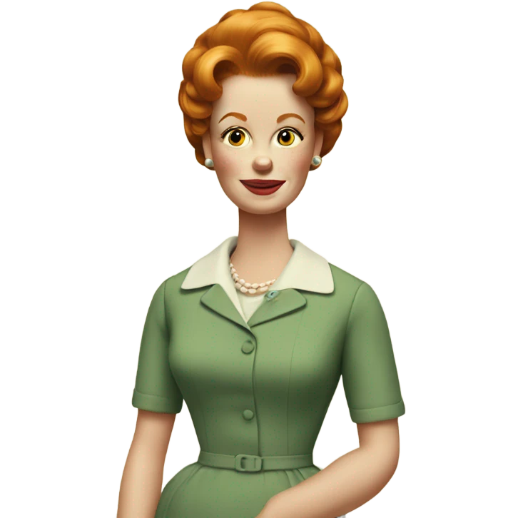 1960s ginger houseiwife emoji