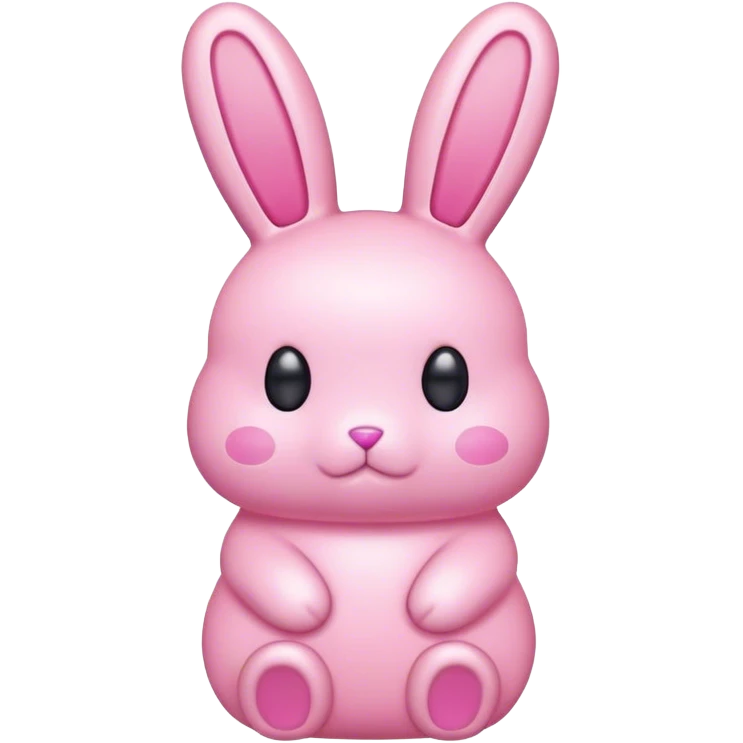Pink peeps candy bunny emoji