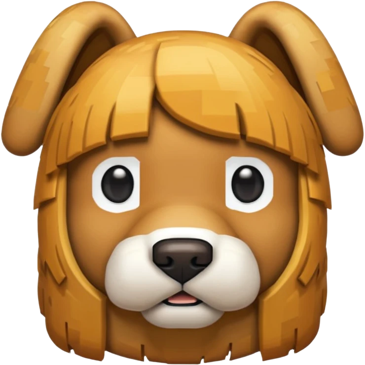 Minecraft dog emoji