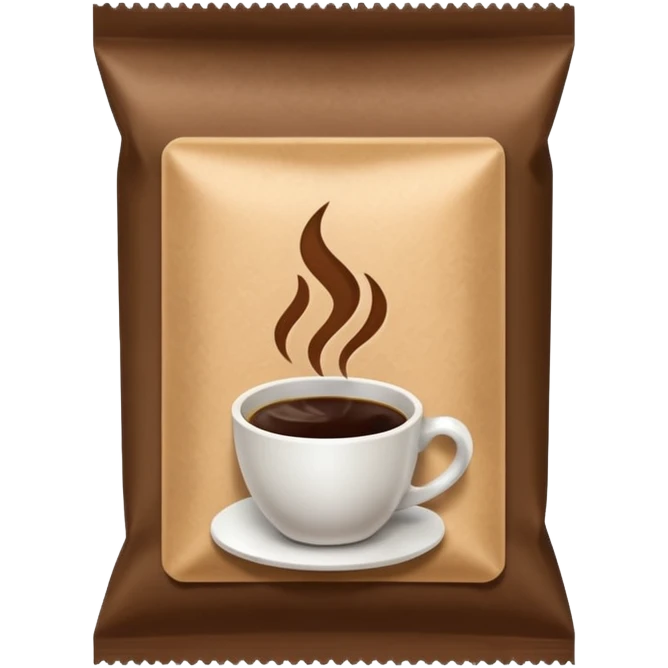 coffee packet emoji