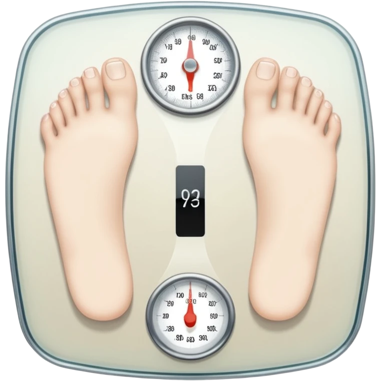 feet on scales emoji