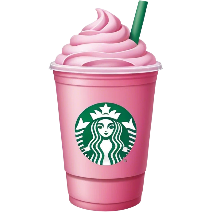 Starbucks pink emoji