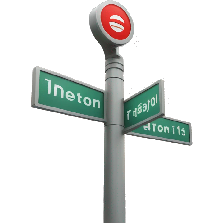 City signpost emoji