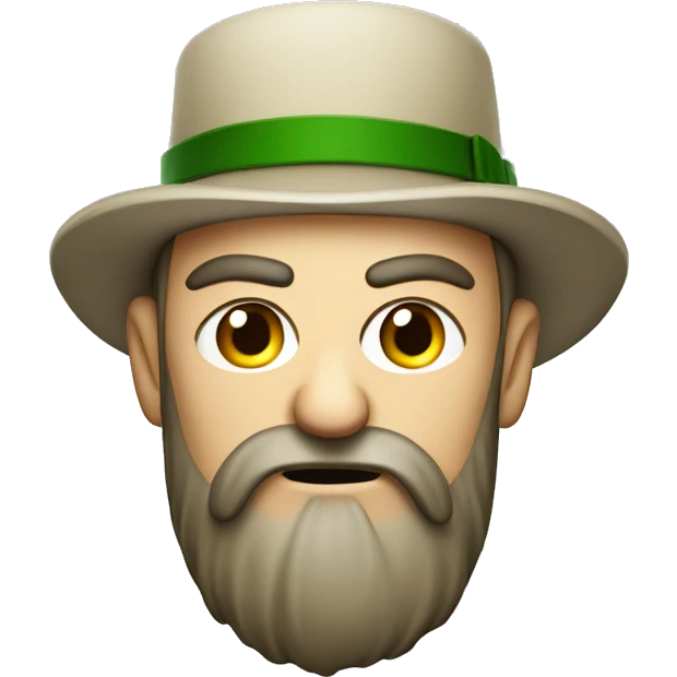 irish angry man with beard and hat emoji