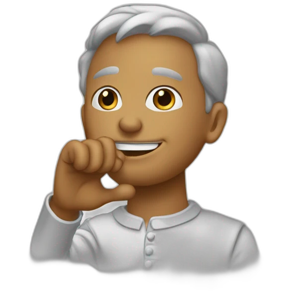 main avec un pouce et un doigt d'honneur emoji