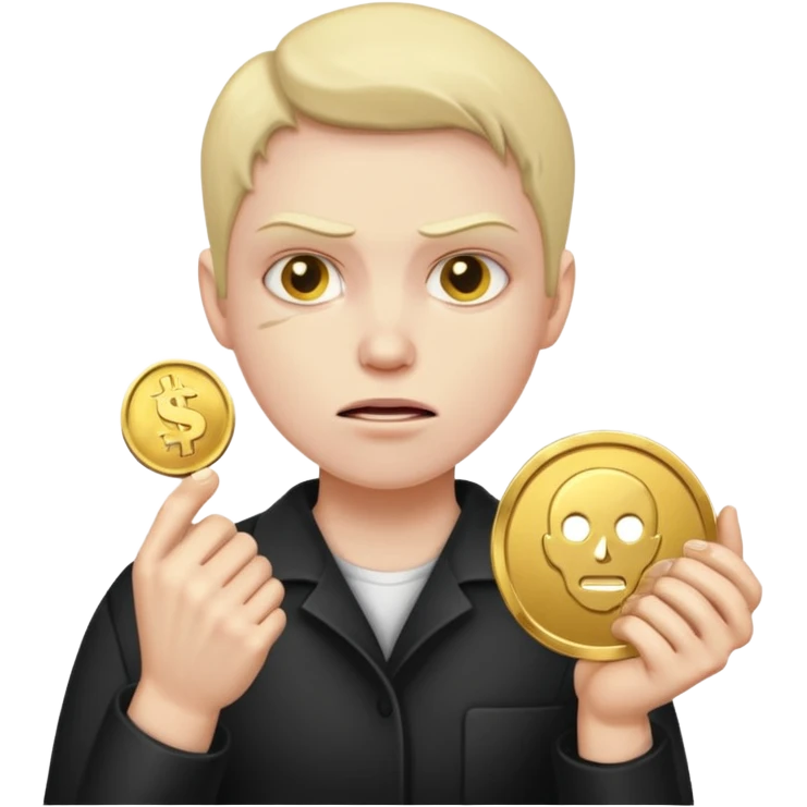 Voilent killer coin seller  emoji