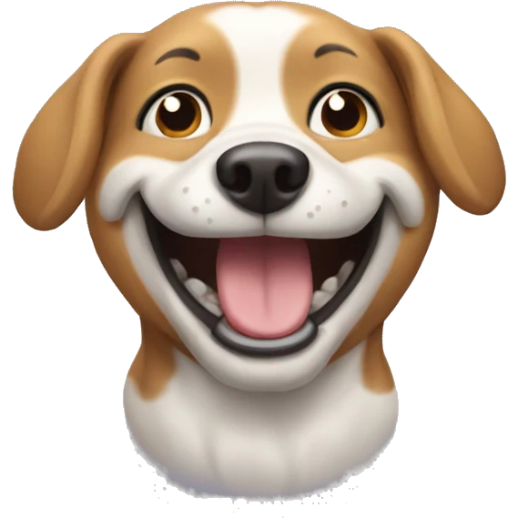 Happy dog  emoji