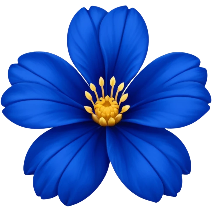 royal blue flower emoji