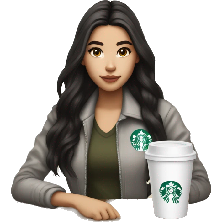 23 year old half asian, half white starbucks barista, looks like madison beer emoji