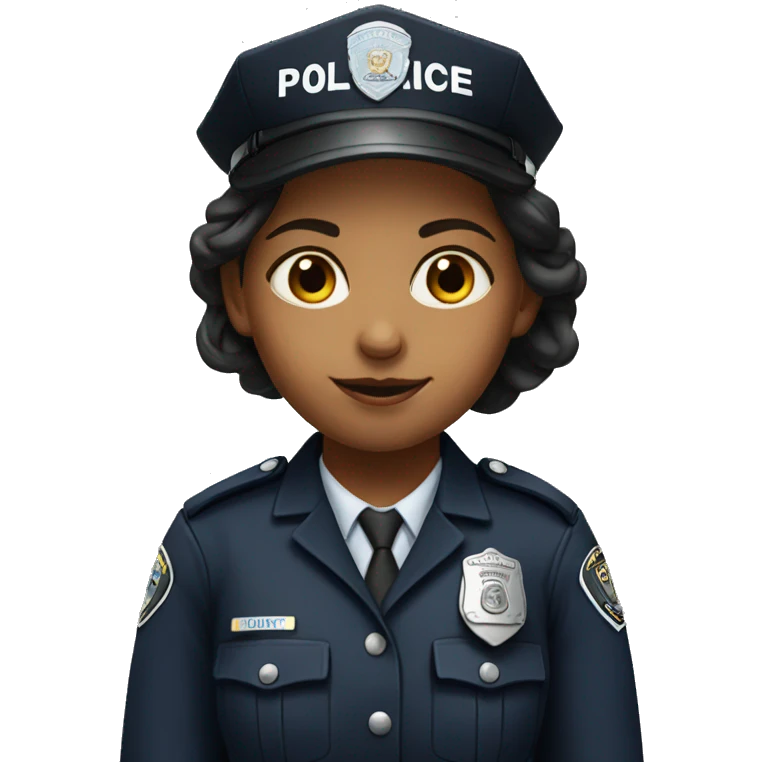 girl work in police emoji