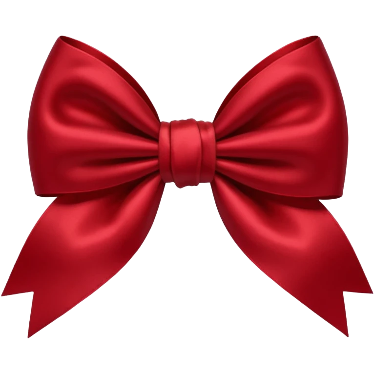 Dark red bow emoji