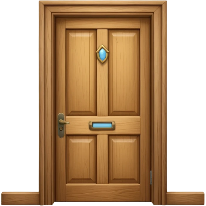 open wooden door emoji