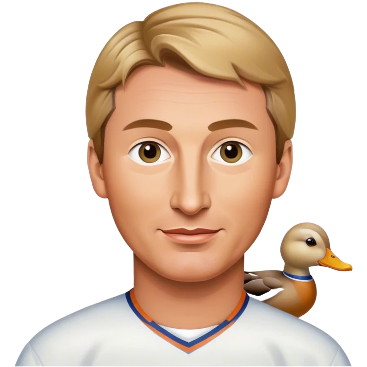  Wayne Gretzky with duck emoji