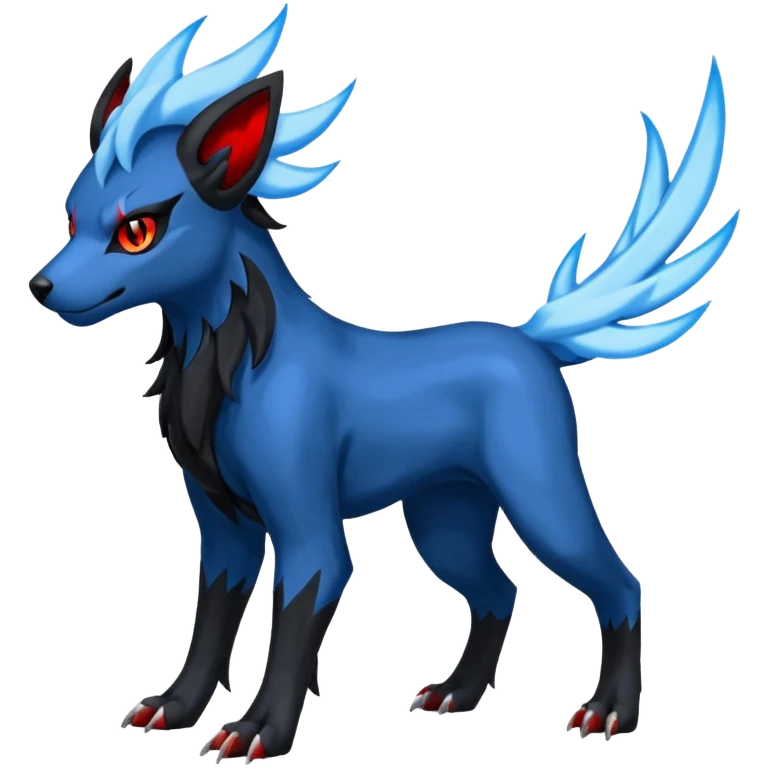 Houndoom-Manectric-Absol-Luxray-fusion (full body) emoji