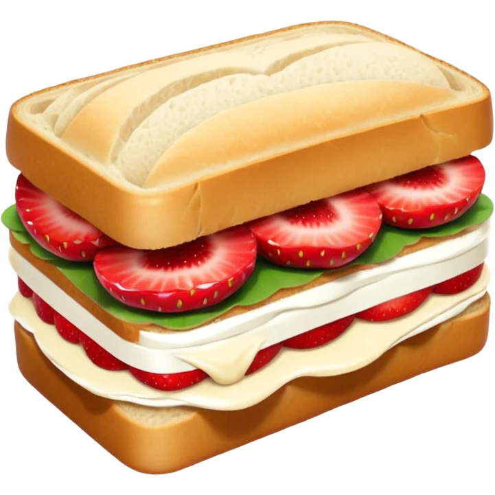 Strawberry sandwich   emoji