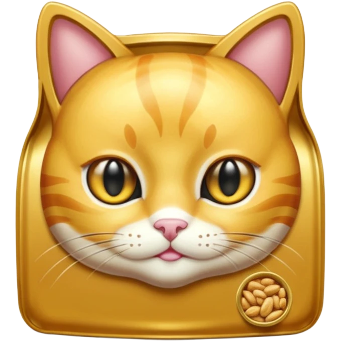 gold cat food package emoji