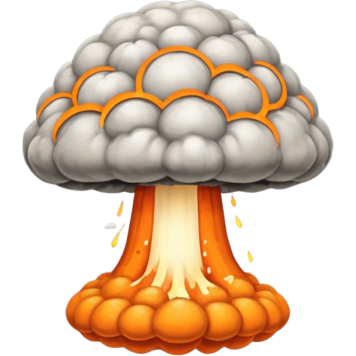 Atomic bomb explosion  emoji