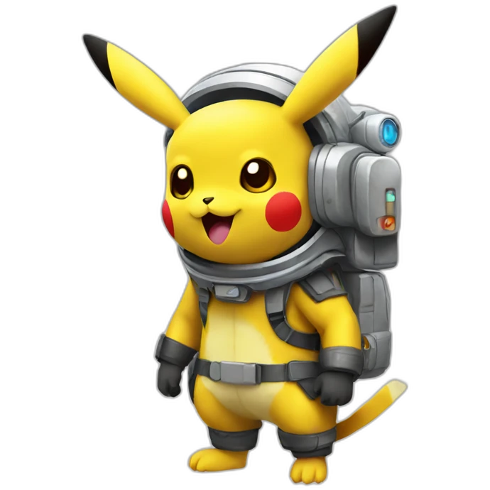 pikachu astranaut emoji