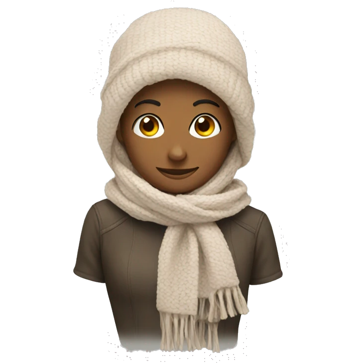 cute scarf  emoji