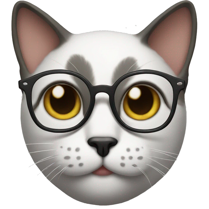 Cat with glasses  emoji