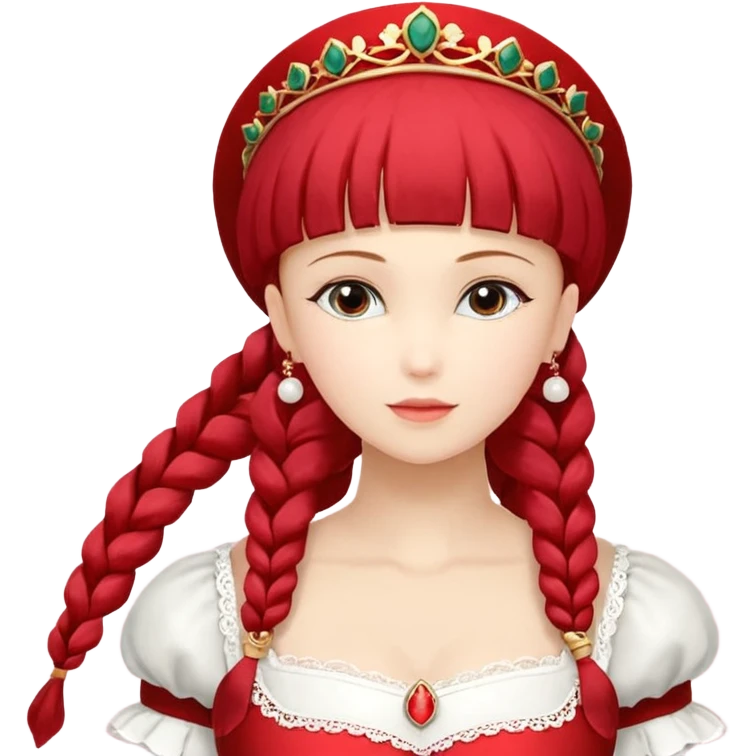 девушка ангел с нимбом и крыльями, с рыжими прямыми волосами по плечи, с улыбкой, стоит рядом с девушка зомби с темными длинными прямыми золосами, со злым выражением лица и ровными белыми зубами в стиле Apple avatar emoji