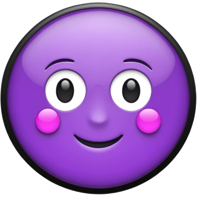 finder button in black and purple emoji