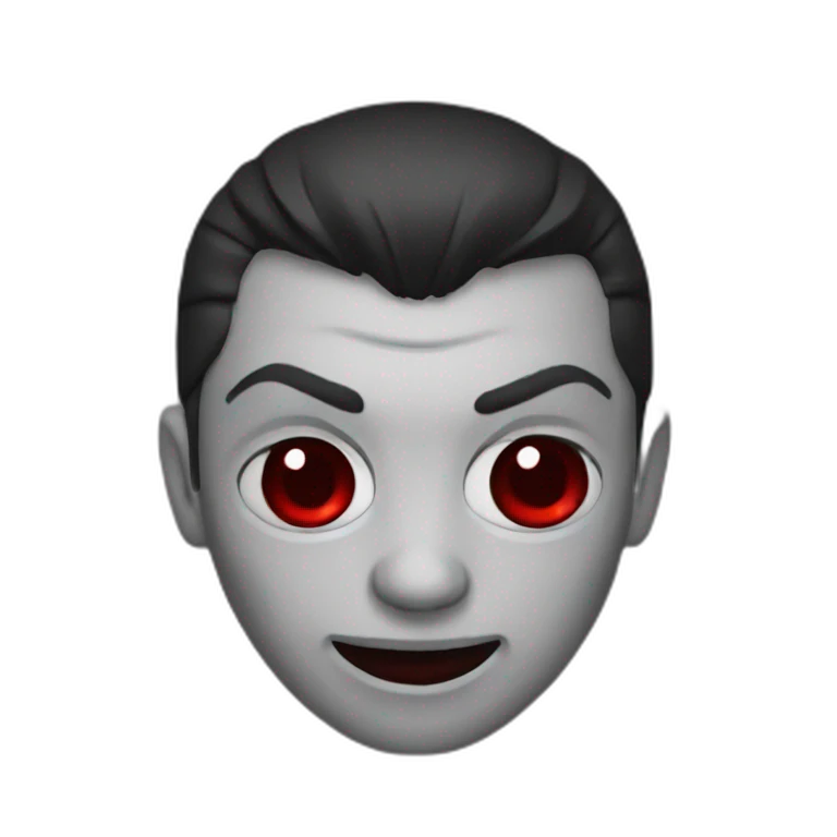Un vampire noir emoji