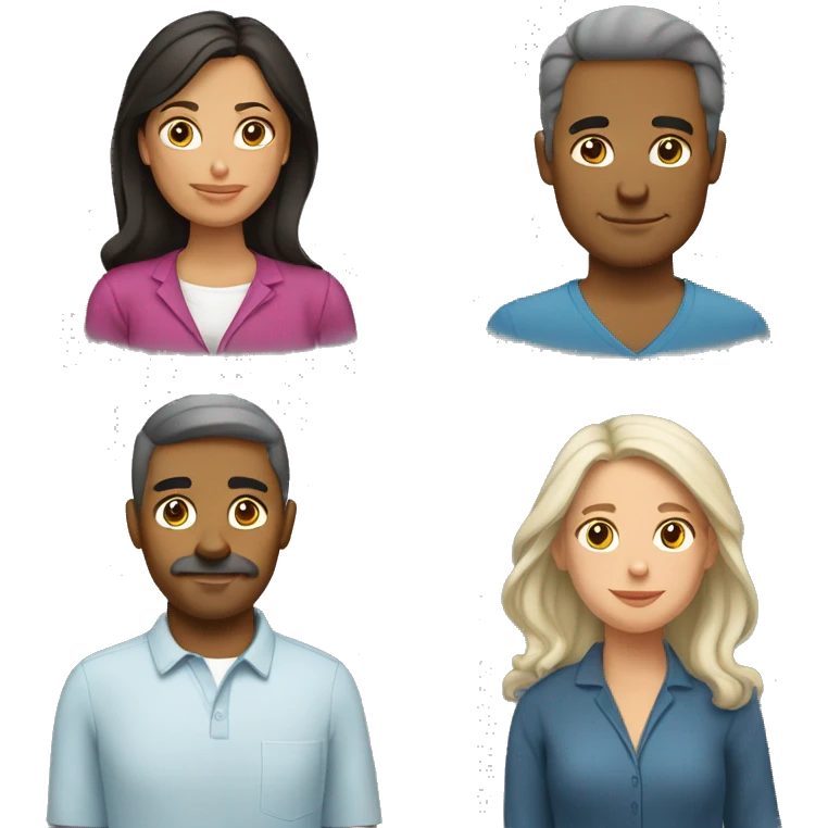 White dad Hispanic mom Hispanic daughter emoji