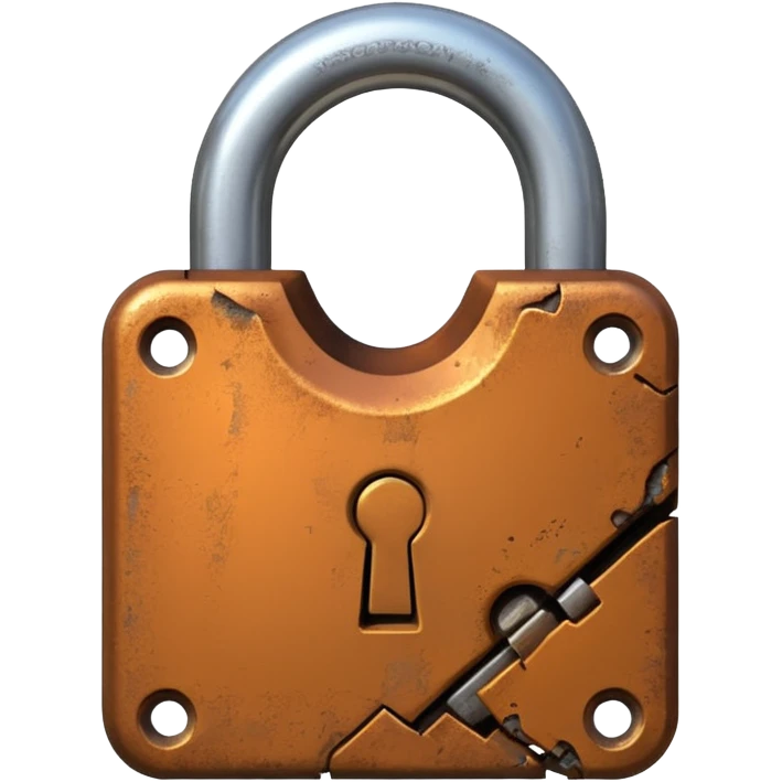candado roto emoji