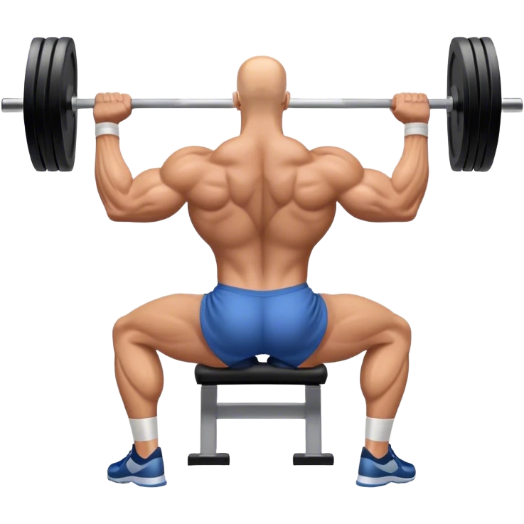 bodybuilder upper-back row exercise emoji