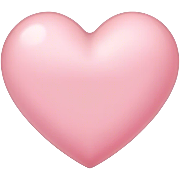 Light pink heart emoji
