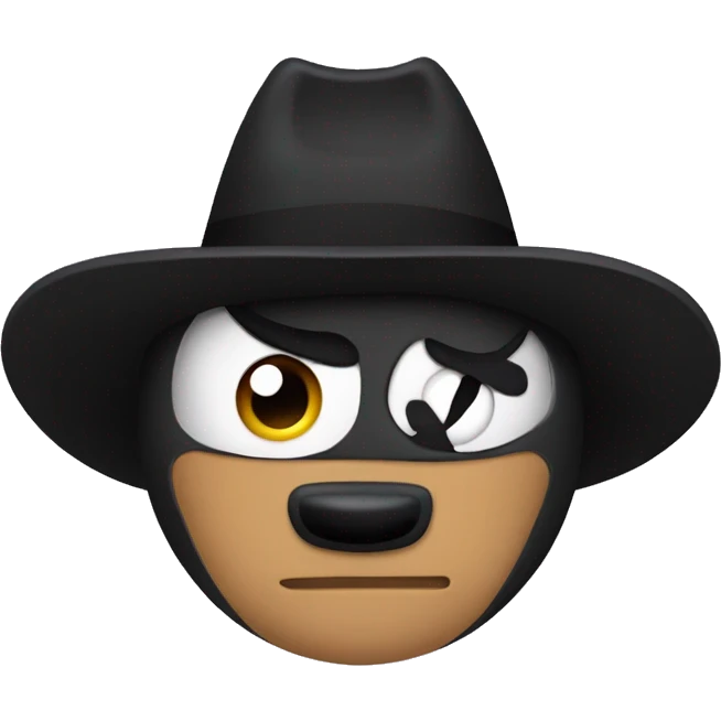 El zorro animal con un pasamontañas  emoji