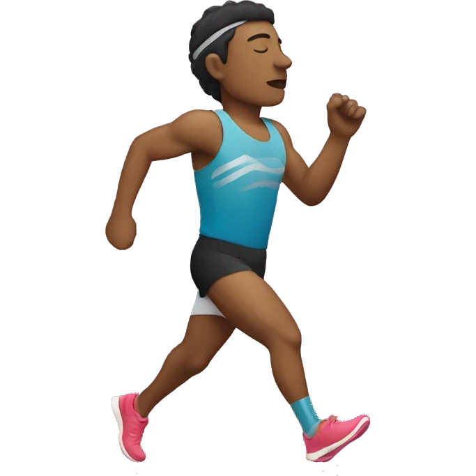 Runner with a sweatband on that is sleeping emoji