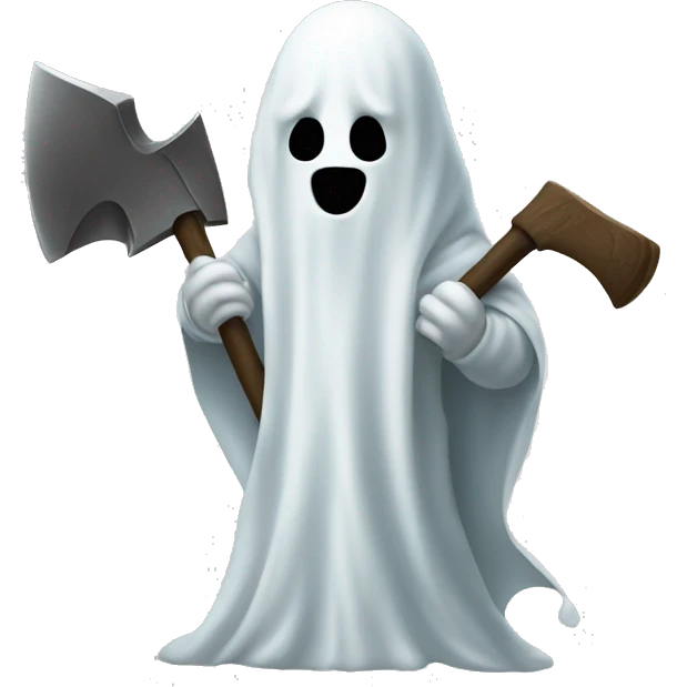 ghost with axe emoji