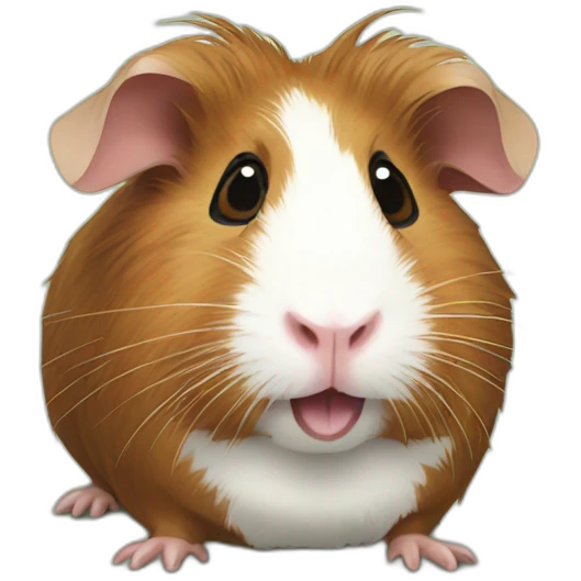 a crazy guinea pig emoji