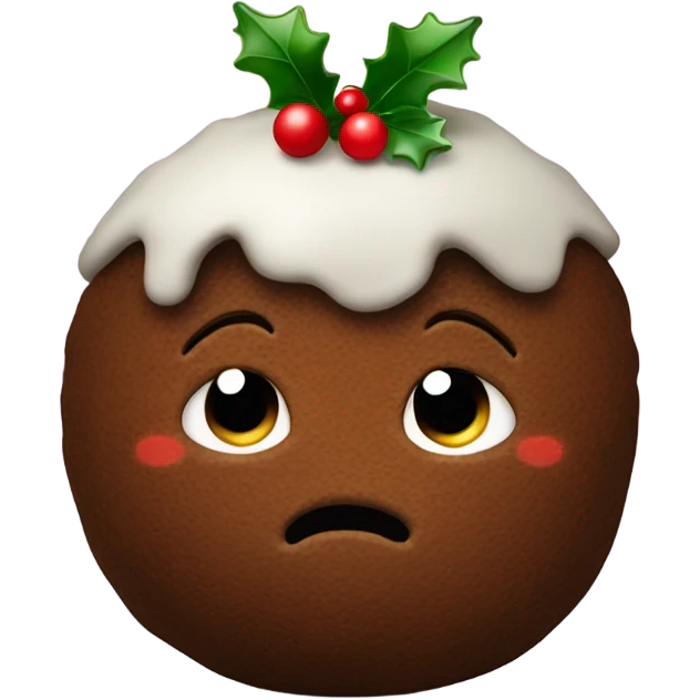 christmas pudding emoji