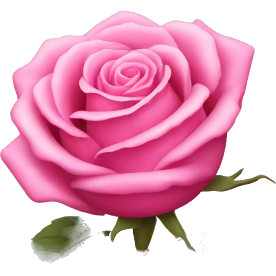 Pink rose  emoji