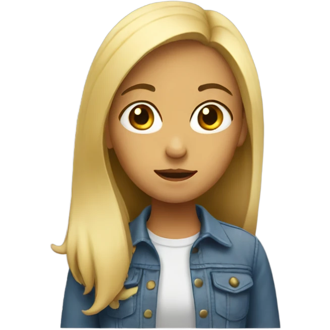girl looking for an answer emoji