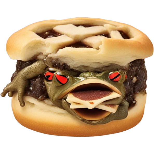 toad eating a mince pie emoji
