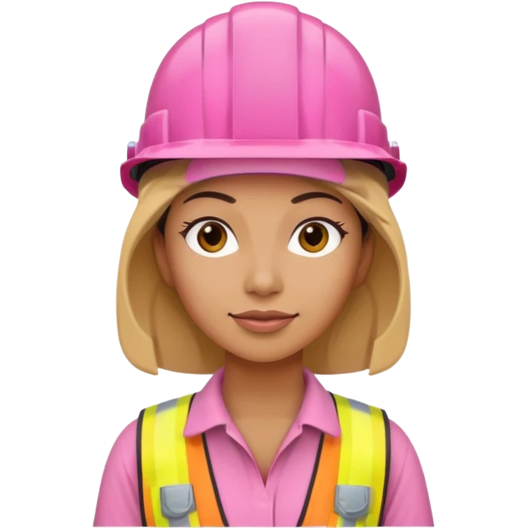 construction worker woman pink helmet emoji