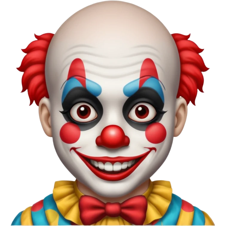 clown with black tattoos emoji