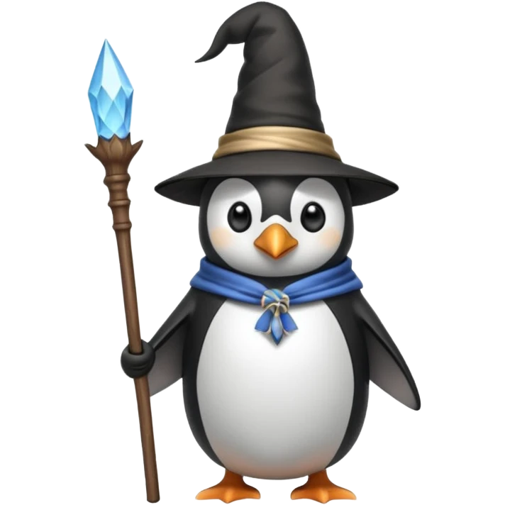 Penguin Wizard emoji