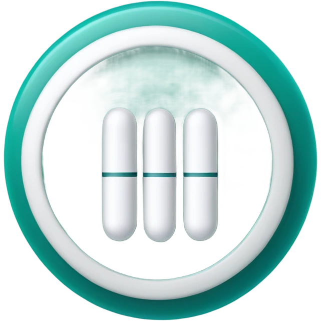 half teal half white medicine capsule emoji