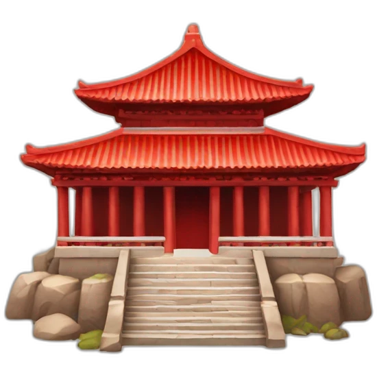 red ancient temple emoji
